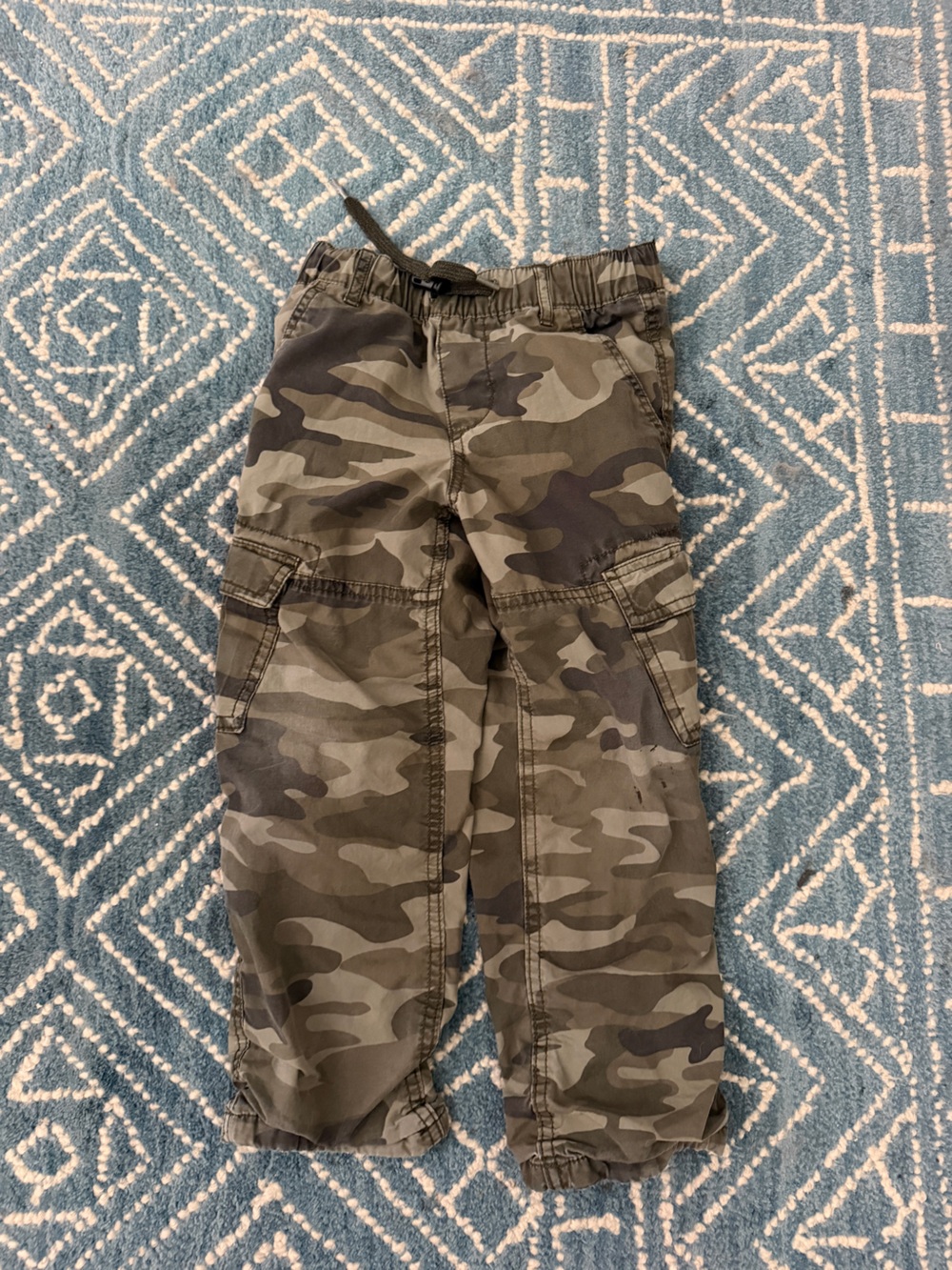 GAP Kids Camo Joggers in Olive and Khaki
